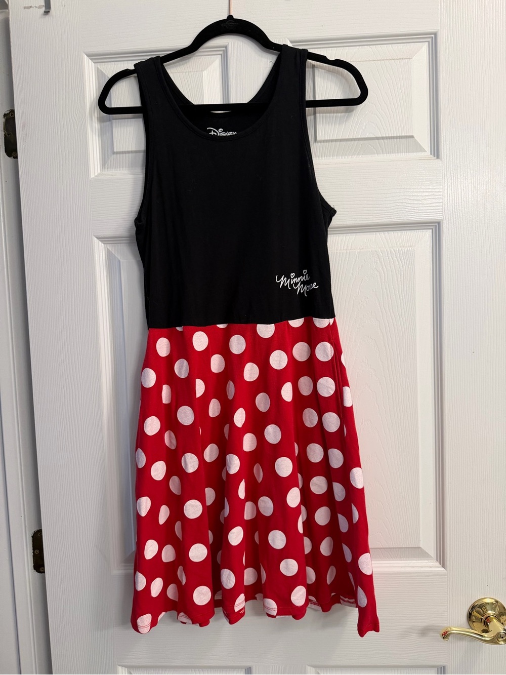 Disney Black & Red Polka Dot Minnie Dress for Kids